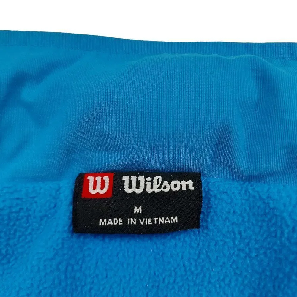 Wilson Hooded Jacket Boys Medium Gray Full Zip Fleece Insulated Water-Repellent